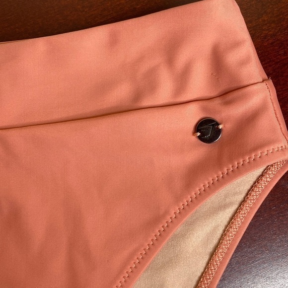 Gymshark Peach / Coral High Waist Bikini Bottom Swimwear Small - Picture 2 of 5